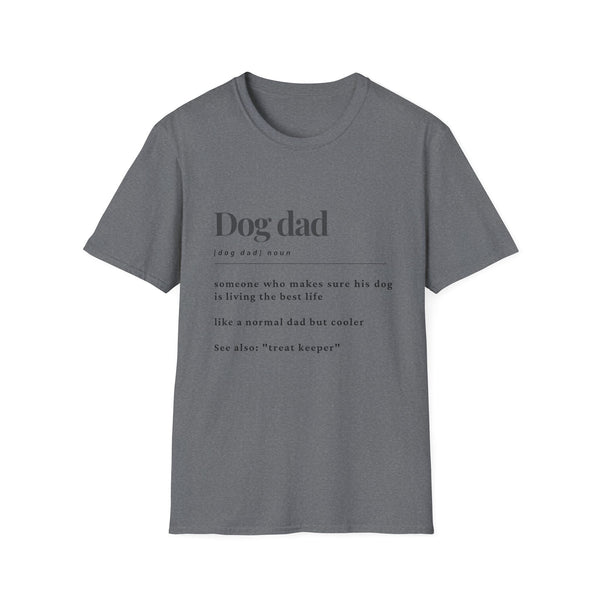 Printify T-Shirt S / Graphite Heather Dog Dad T-Shirt