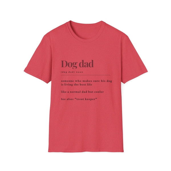 Printify T-Shirt S / Heather Red Dog Dad T-Shirt