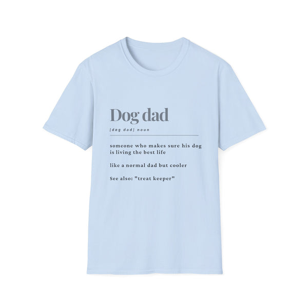 Printify T-Shirt S / Light Blue Dog Dad T-Shirt
