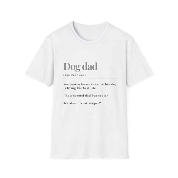 Printify T-Shirt XS / White Dog Dad T-Shirt