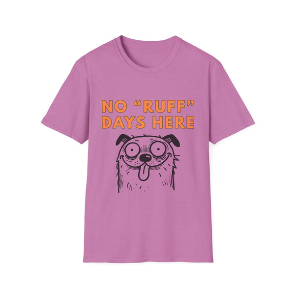 Printify T-Shirt S / Heather Radiant Orchid Dog Lover Softstyle T-Shirt - No Ruff Days Here