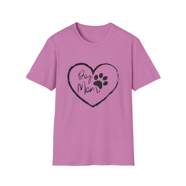 Printify T-Shirt S / Heather Radiant Orchid “Dog Mom” T-shirt