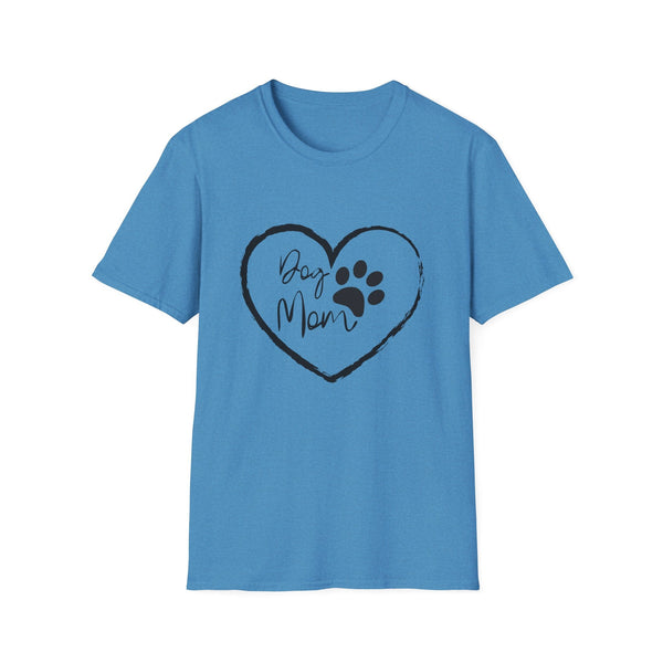 Printify T-Shirt S / Heather Sapphire “Dog Mom” T-shirt