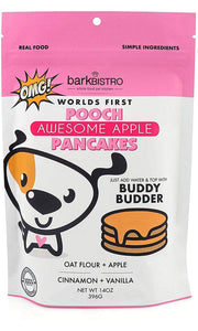 BarkBistro Dog Treat POOCH PANCAKES Awesome Apple with Oat flour + Apple + Cinnamon + Vanilla | 14oz. Mix