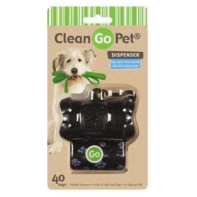 Boss Pet Products Pet Accessories Clean Pet Poo Bags & Dispenser-Black