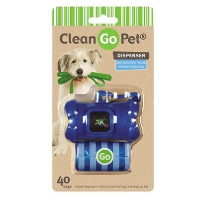 Boss Pet Products Pet Accessories Clean Pet Poo Bags & Dispenser-blue