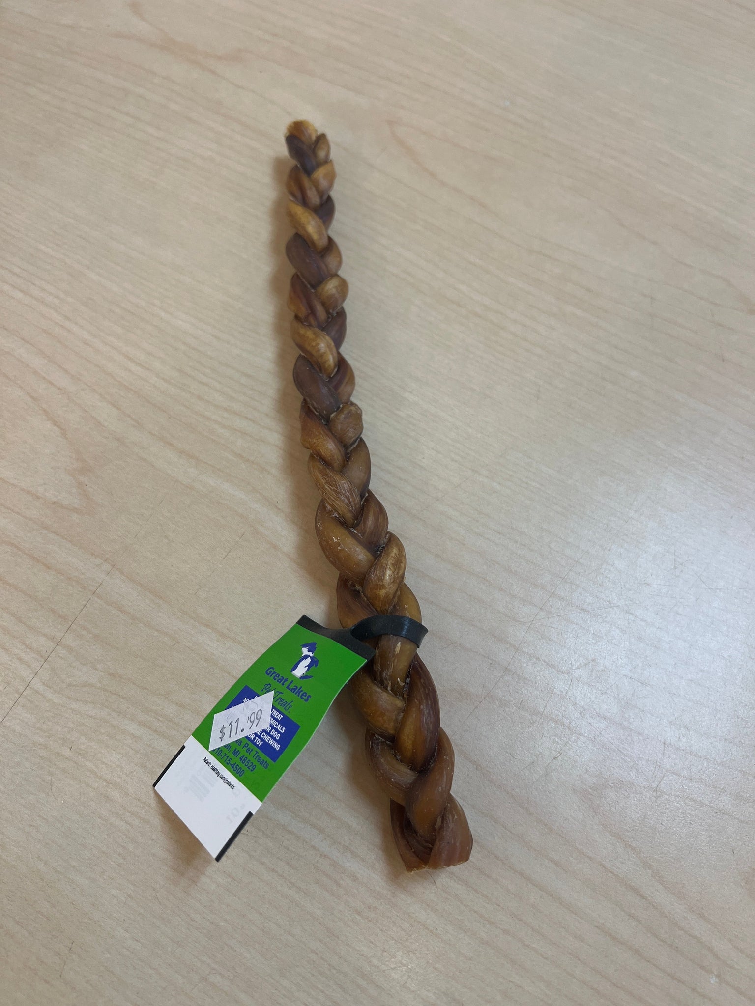Cost Less 10-12" Braided Bull Stick-LG