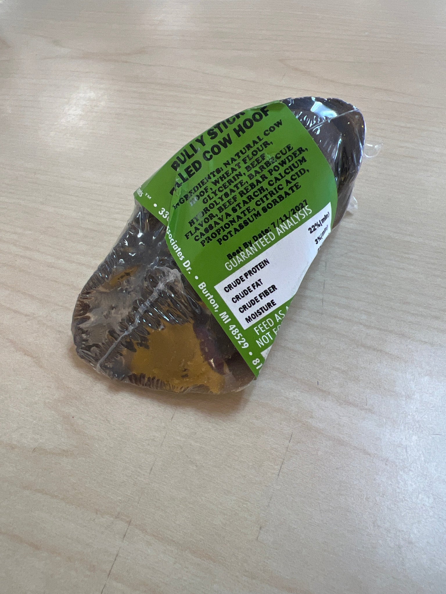 Cost Less Filled Cow Hoof - Bully Stick