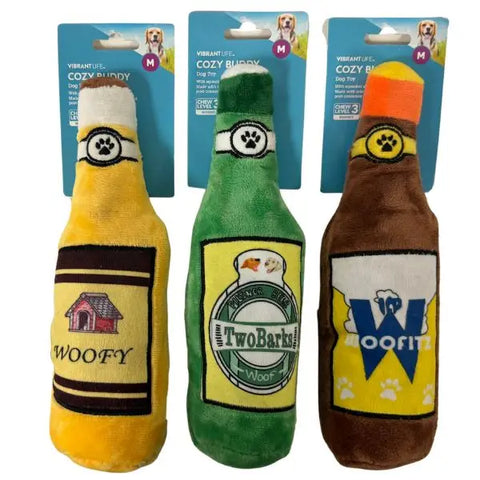 Doodle Doo Bakery Dog Toys Vibrant Life Pet Toys - the Bottle Series - Squeaker
