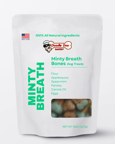 Doodle Doo Bakery Dog Treat 🍃Homemade Dog Treats - Minty Breath Blend Dog Snacks 1/2lb.