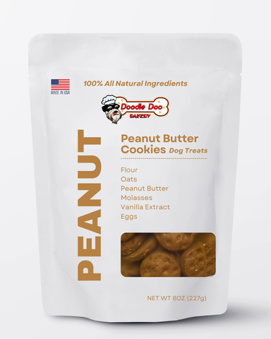 Doodle Doo Bakery Dog Treat Homemade Dog Treats - 🥜 Peanut Butter Cookies Treat 1/2lb