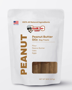 Doodle Doo Bakery Dog Treat 🥜 Homemade Dog Treats - Peanut Butter Stix Treat 1/2lb
