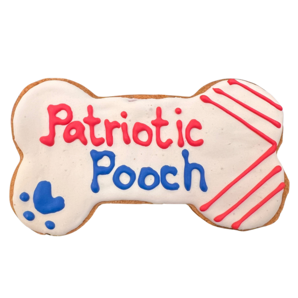 Doodle Doo Bakery Dog Treat Pawtriotic 4 Patriotic Bones 1pc