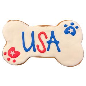 Doodle Doo Bakery Dog Treat Pawtriotic 1 Patriotic Bones 1pc