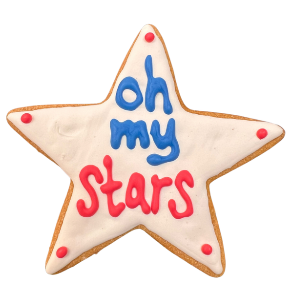 Doodle Doo Bakery Dog Treat Star 4 Patriotic Star Cookie