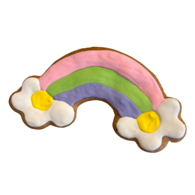 Doodle Doo Bakery Dog Treat Rainbow Cookie