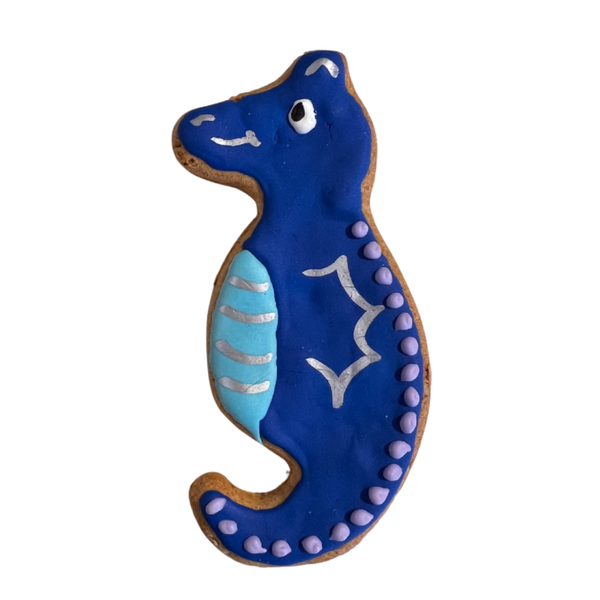 Doodle Doo Bakery Dog Treat Seahorse Sea Creatures Cookie