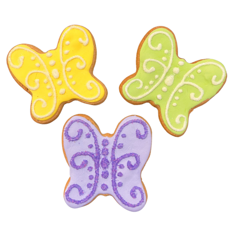 Doodle Doo Bakery Dog Treat Spring Butterflies Cookies