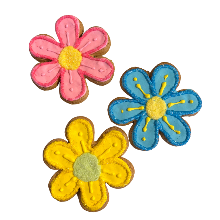 Doodle Doo Bakery Dog Treat Flower1 Spring Flowers 1pc