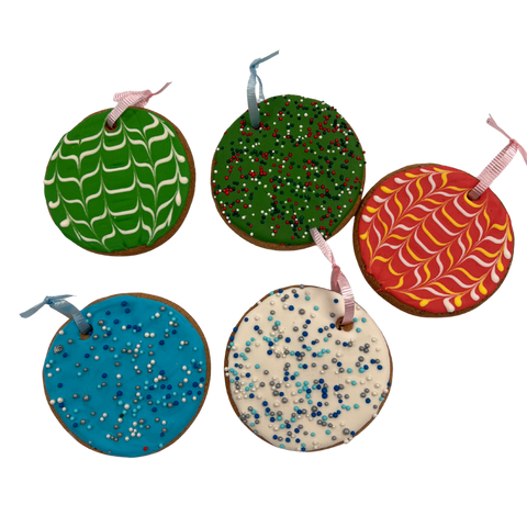 Doodle Doo Bakery Dog Treats Christmas Ornament w/String Round 1pc (Design Assorted)