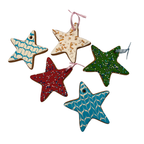 Doodle Doo Bakery Dog Treats Christmas Ornament w/String Star 1pc (Design Assorted)