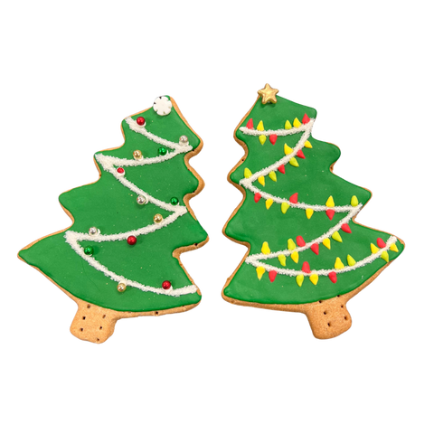Doodle Doo Bakery Dog Treats Christmas Tree Cookie 1pc (Design Assorted)