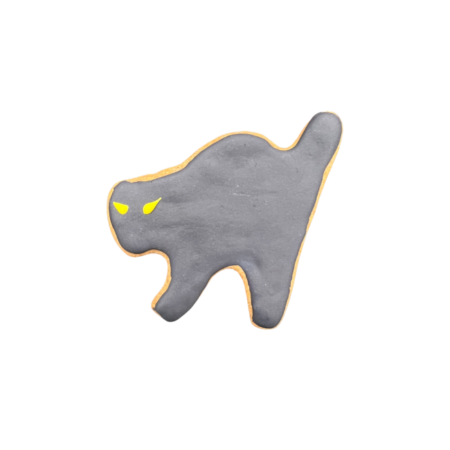 Doodle Doo Bakery Dog Treats Mini Black Cat Cookie 2.5" (1 pc)