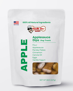 Doodle Doo Dog Treat Homemade Dog Treats - 🍏 Applesauce Dips Treat 1/2lb 🍦