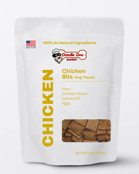 Doodle Doo Dog Treat Homemade Dog Treats - 🍗 Chicken Bits Dog Biscuits 1/2lb