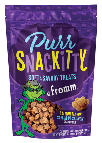 FROMM cat treat FROMM 3 OZ CAT PURRSNACKITTY SOFT TREATS SALMON