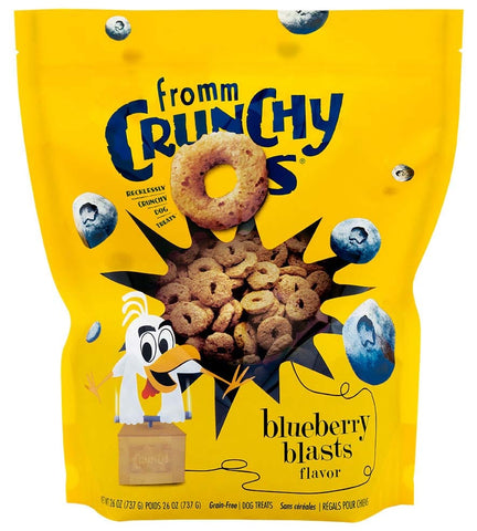FROMM Dog Treats FROMM 26 OZ DOG CRUNCHY O TREAT BLUEBERRY BLASTS