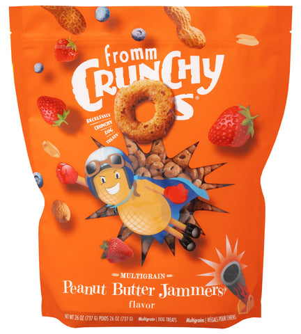 FROMM Dog Treats FROMM 26 OZ DOG CRUNCHY O TREATS PEANUT BUTTER JAMMERS