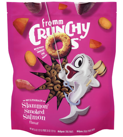 FROMM Dog Treats FROMM 26 OZ DOG CRUNCHY O TREATS SLAMMON
