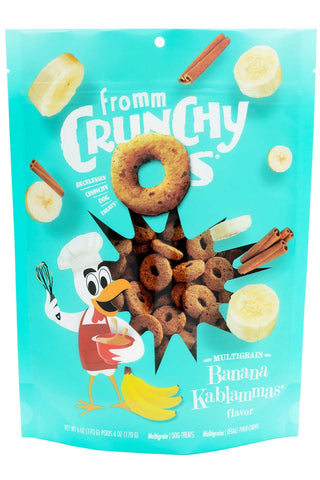 FROMM Dog Treats FROMM 6 OZ DOG CRUNCHY O TREATS BANANA KABLAMMAS