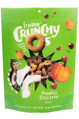 FROMM Dog Treats FROMM 6 OZ DOG CRUNCHY O TREATS PUMPKIN KRAN POW