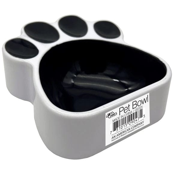 Kole Imports Dog Drink Paw Shaped Dog Bowl