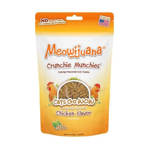 Meowijuana cat treat Crunchie Munchies Chicken Treats