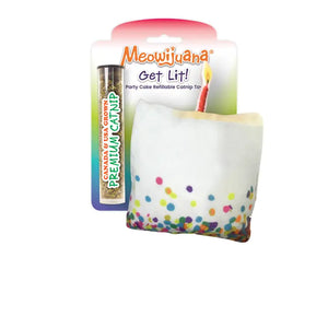 Meowijuana cat treat Get Lit Cake Refillable Catnip Cat Toy