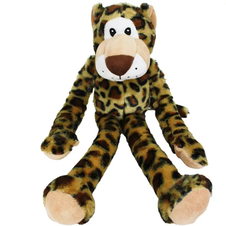 MultiPet Dog Toys Swingin' Safari Leopard Plush Dog Toy 19"