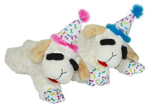 MultiPet Toy MultiPet Lamb Chop w/ Birthday Hat (Assorted)