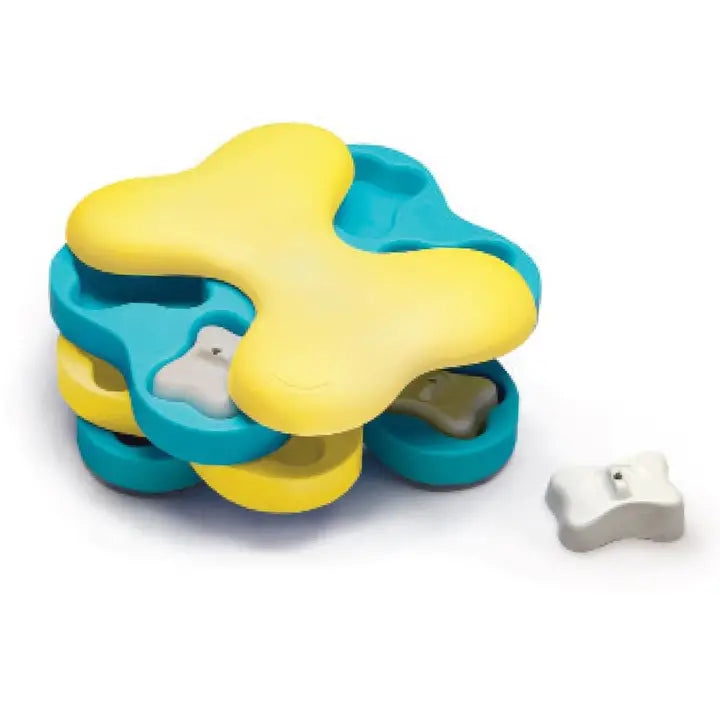 Outward Hound Dog Toys Nina Ottosson Dog Tornado Interactive Dog Toy Blue/Yellow