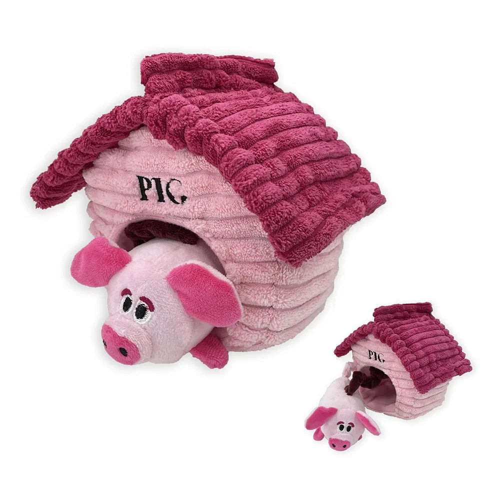 Pet Lou Dog Toys 6" Cubbiez - Pig