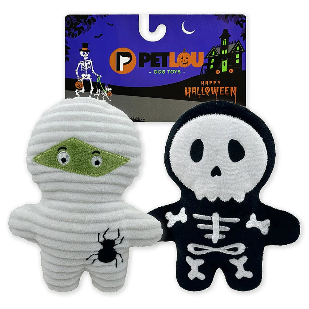 Pet Lou Dog Toys 7" Trick or Treat Pals - Mummy & Bone