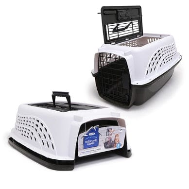 Pet Mate Pet Accessories PETMATE PET CARRIER WHT/BRN