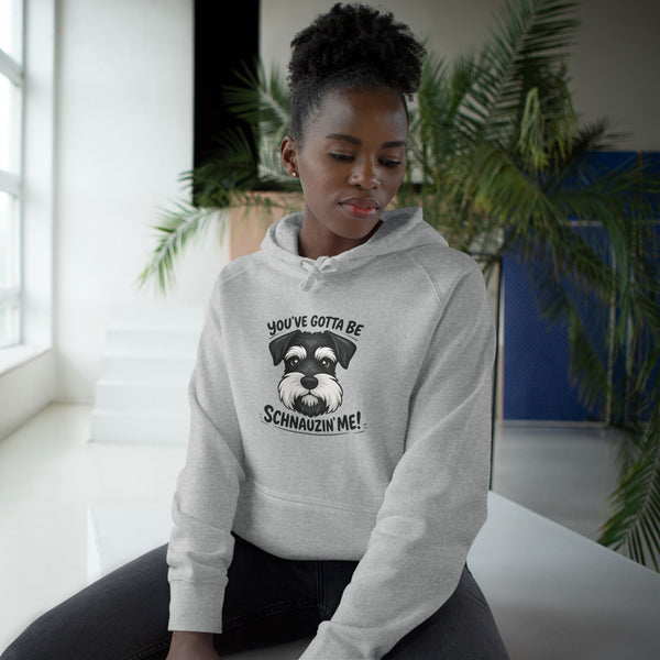 Printify Hoodie Schnauzer Hoodie - "You've Gotta Be Schnauzin Me!" Cute Dog Lover Pullover