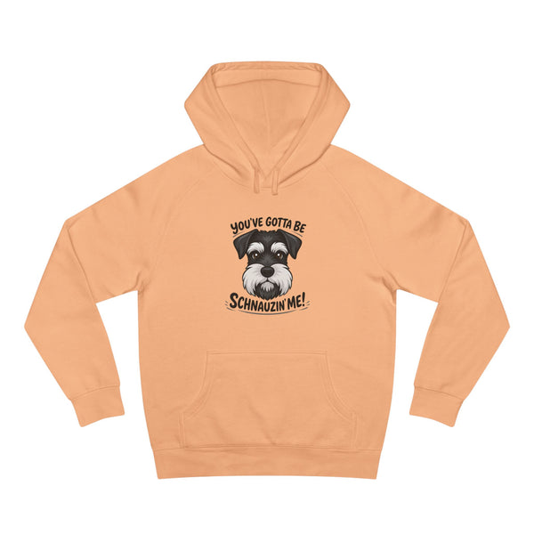 Printify Hoodie S / Peach Schnauzer Hoodie - "You've Gotta Be Schnauzin Me!" Cute Dog Lover Pullover