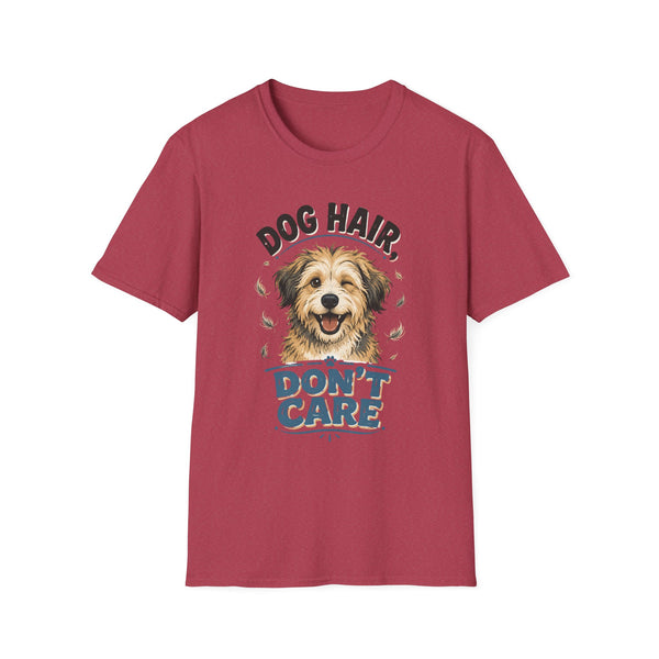 Printify T-Shirt S / Heather Cardinal “Dog Hair Don't Care” T-shirt