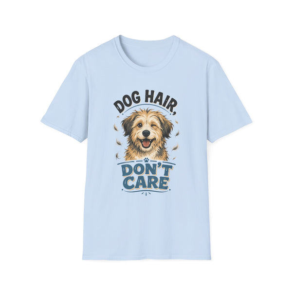 Printify T-Shirt S / Light Blue “Dog Hair Don't Care” T-shirt