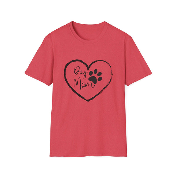 Printify T-Shirt S / Heather Red “Dog Mom” T-shirt