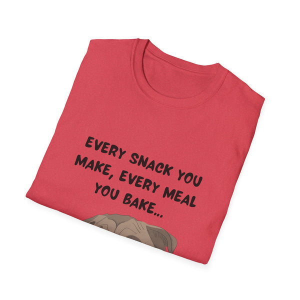 Printify T-Shirt Funny Dog Unisex T-Shirt with 'I'll be watching you' Quote